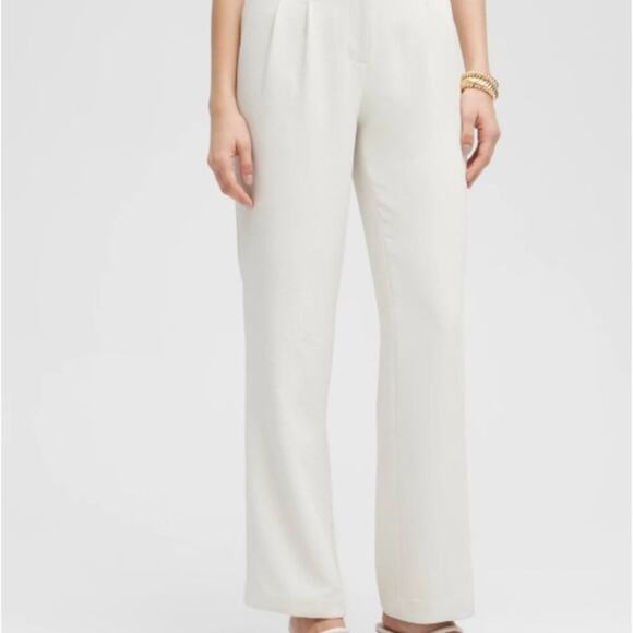 Black Label™ Pleated Trousers Fresh Cream - Picture 4 of 4